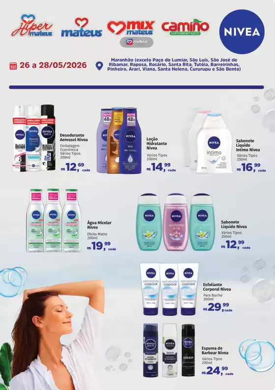 Catálogo Supermercados Mateus | Exclusivo Nivea | 2026-05-26T00:00:00.000Z - 2026-05-28T00:00:00.000Z