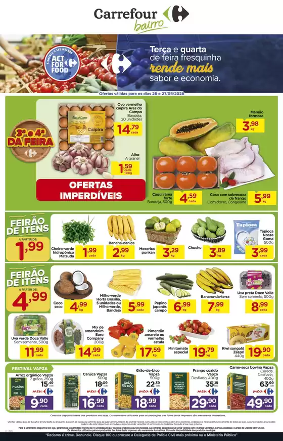 Catálogo Carrefour Bairro | Ofertas especiais atraentes para todos | 2026-05-26T00:00:00.000Z - 2026-05-27T00:00:00.000Z