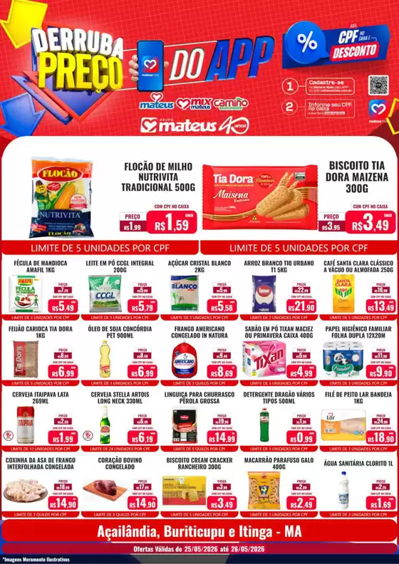 Catálogo Supermercados Mateus | Derruba Preço | 2026-05-26T00:00:00.000Z - 2026-05-26T00:00:00.000Z
