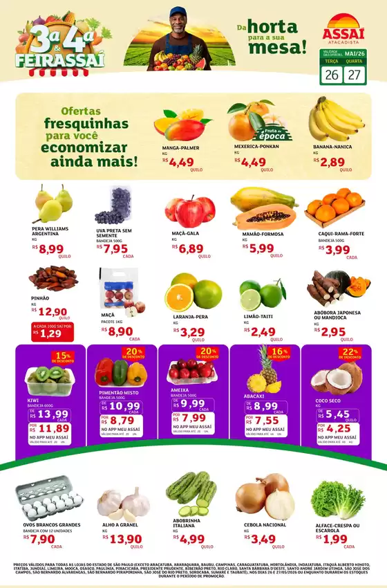 Catálogo Assaí Atacadista | Encarte Assaí Atacadista 46481-758 | 2026-05-26T00:00:00.000Z - 2026-05-27T00:00:00.000Z