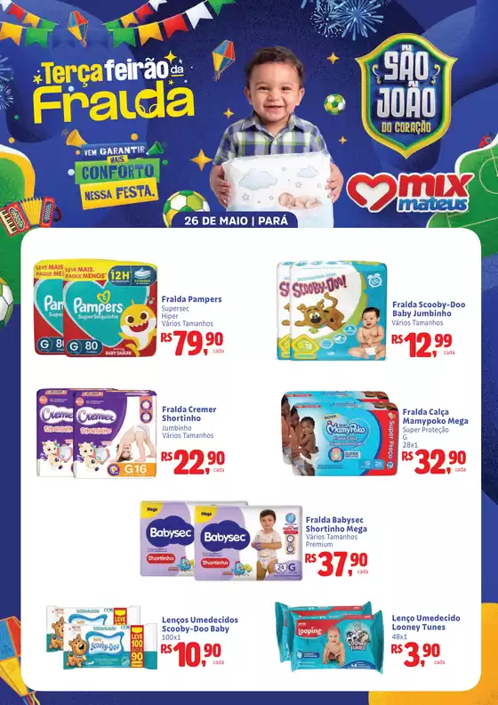 Catálogo Supermercados Mateus em Nova Timboteua | Terça da Fralda | 2026-05-26T00:00:00.000Z - 2026-05-26T00:00:00.000Z