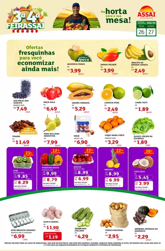 Catálogo Assaí Atacadista | Encarte Assaí Atacadista 47410-775 | 2026-05-26T00:00:00.000Z - 2026-05-27T00:00:00.000Z