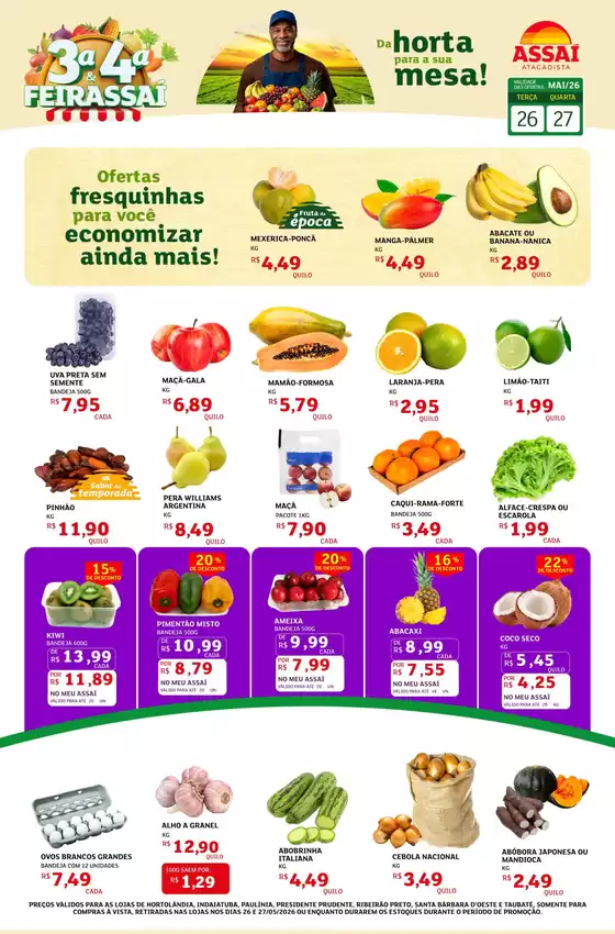 Catálogo Assaí Atacadista | Encarte Assaí Atacadista 47410-738 | 2026-05-26T00:00:00.000Z - 2026-05-27T00:00:00.000Z
