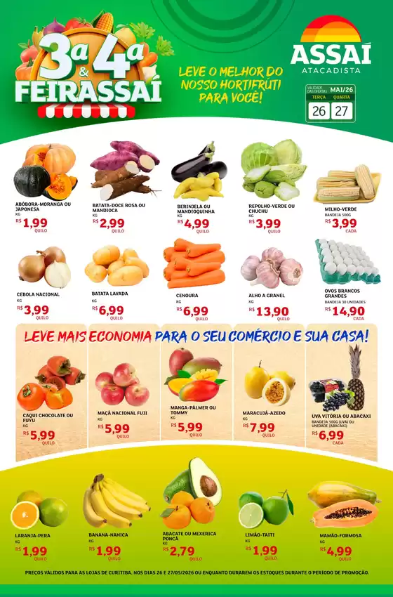 Catálogo Assaí Atacadista | Encarte Assaí Atacadista 47531-120 | 2026-05-26T00:00:00.000Z - 2026-05-27T00:00:00.000Z