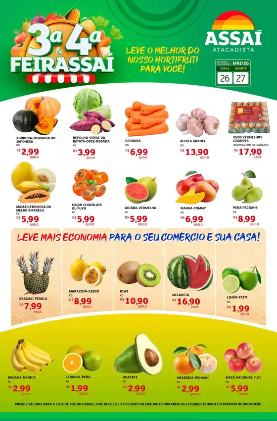 Catálogo Assaí Atacadista | Encarte Assaí Atacadista 47531-352 | 2026-05-26T00:00:00.000Z - 2026-05-27T00:00:00.000Z