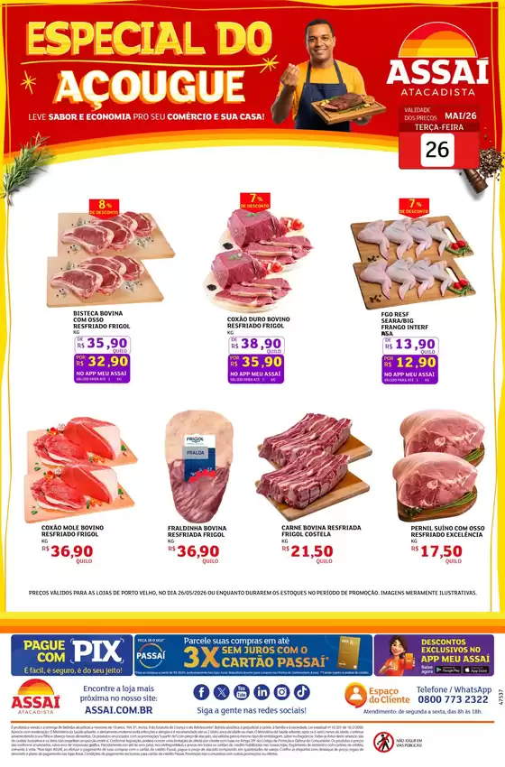 Catálogo Assaí Atacadista | Encarte Assaí Atacadista 47537-39 | 2026-05-26T00:00:00.000Z - 2026-05-26T00:00:00.000Z