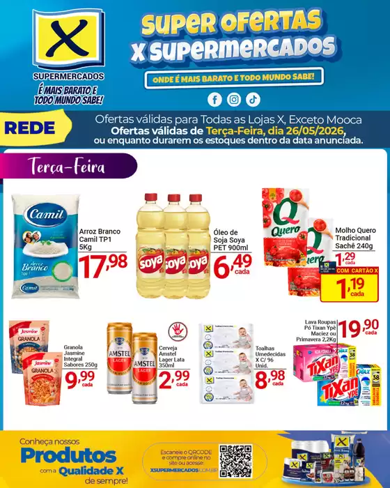 Catálogo X Supermercados | Ótima oferta para caçadores de pechinchas | 2026-05-26T00:00:00.000Z - 2026-05-26T00:00:00.000Z