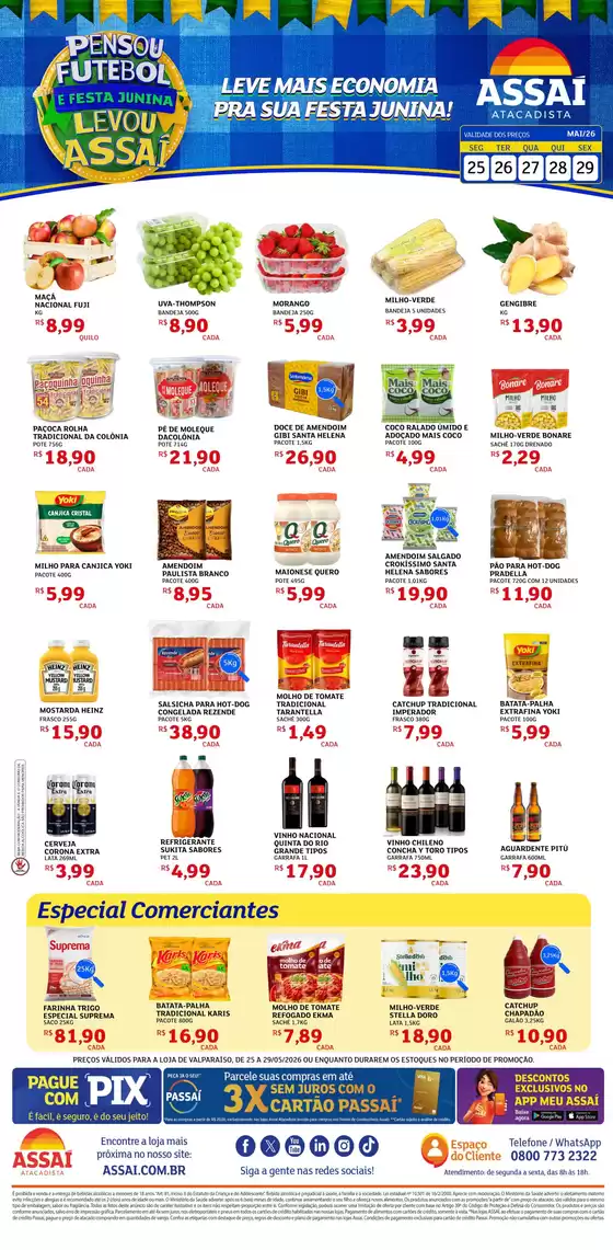 Catálogo Assaí Atacadista | Encarte Assaí Atacadista 47564-328 | 2026-05-26T00:00:00.000Z - 2026-05-29T00:00:00.000Z