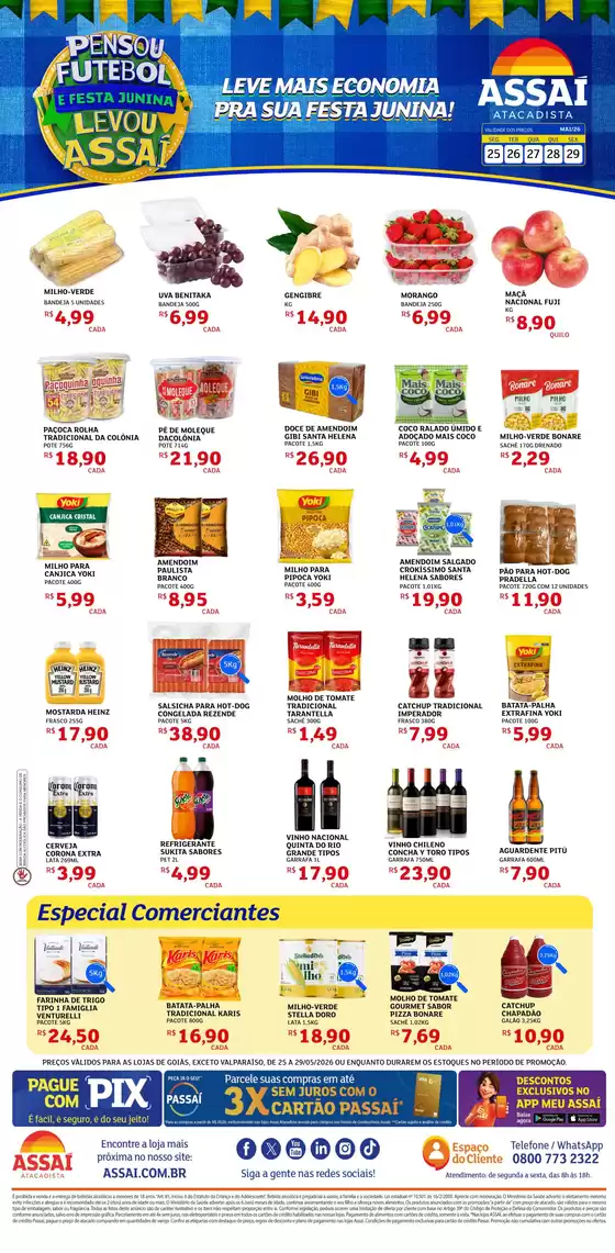 Catálogo Assaí Atacadista | Encarte Assaí Atacadista 47564-822 | 2026-05-26T00:00:00.000Z - 2026-05-29T00:00:00.000Z