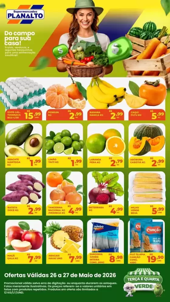 Catálogo Supermercados Planalto | Super ofertas no Hortifrúti | 2026-05-26T00:00:00.000Z - 2026-05-27T00:00:00.000Z