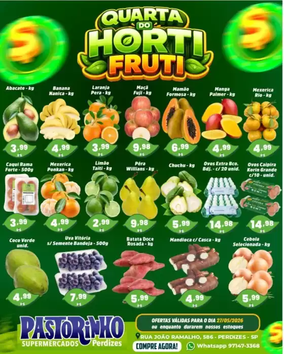 Catálogo Supermercado Pastorinho | Ótima oferta para todos os clientes | 2026-05-27T00:00:00.000Z - 2026-05-27T00:00:00.000Z