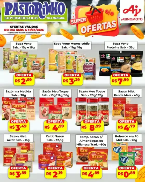 Catálogo Supermercado Pastorinho | Melhores ofertas para todos os caçadores de pechinchas | 2026-05-18T00:00:00.000Z - 2026-05-31T00:00:00.000Z