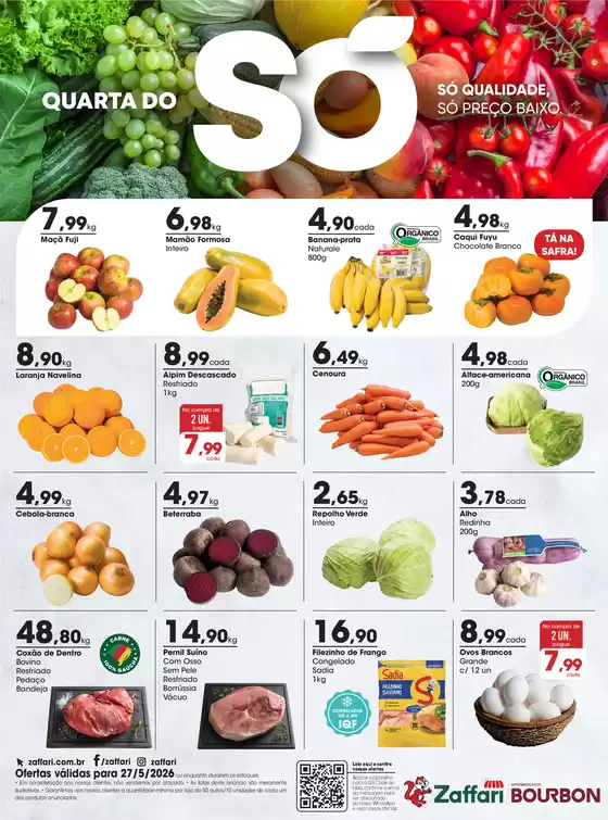Catálogo Zaffari | Ofertas Quarta do Só | 2026-05-27T00:00:00.000Z - 2026-05-27T00:00:00.000Z
