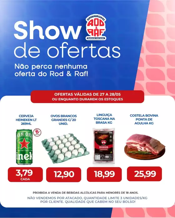 Catálogo Supermercados Rod e Raf | Encarte Supermercados Rod e Raf | 2026-05-27T00:00:00.000Z - 2026-05-28T00:00:00.000Z