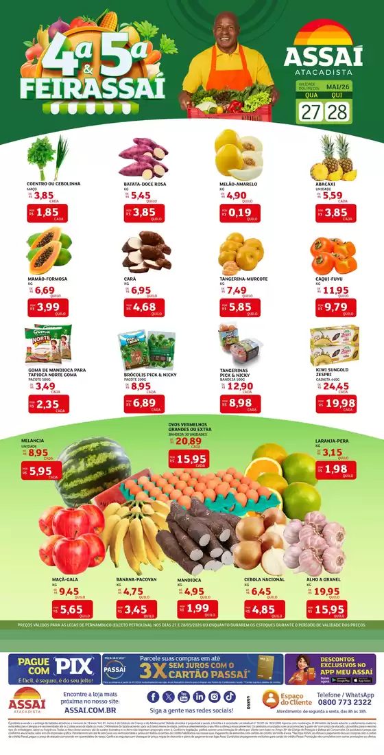 Catálogo Assaí Atacadista | Encarte Assaí Atacadista 46890-589 | 2026-05-27T00:00:00.000Z - 2026-05-28T00:00:00.000Z