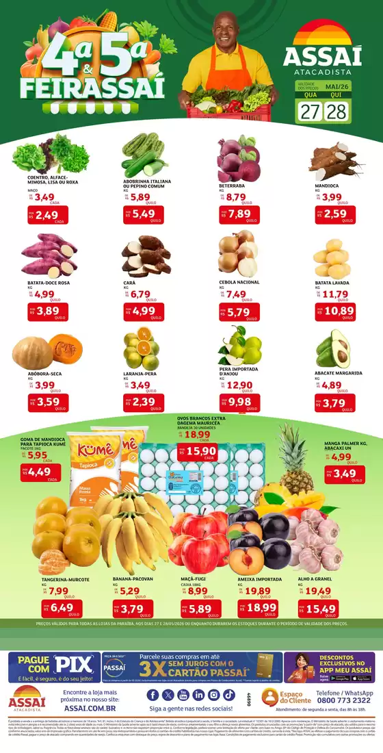 Catálogo Assaí Atacadista | Encarte Assaí Atacadista 46890-588 | 2026-05-27T00:00:00.000Z - 2026-05-28T00:00:00.000Z