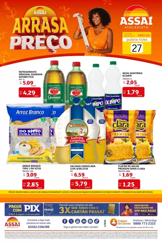 Catálogo Assaí Atacadista | Encarte Assaí Atacadista 47634-161 | 2026-05-27T00:00:00.000Z - 2026-05-27T00:00:00.000Z