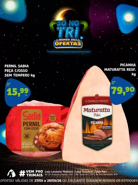 Catálogo Trimais Supermercado | Ofertas para caçadores de pechinchas | 2026-05-27T00:00:00.000Z - 2026-05-29T00:00:00.000Z