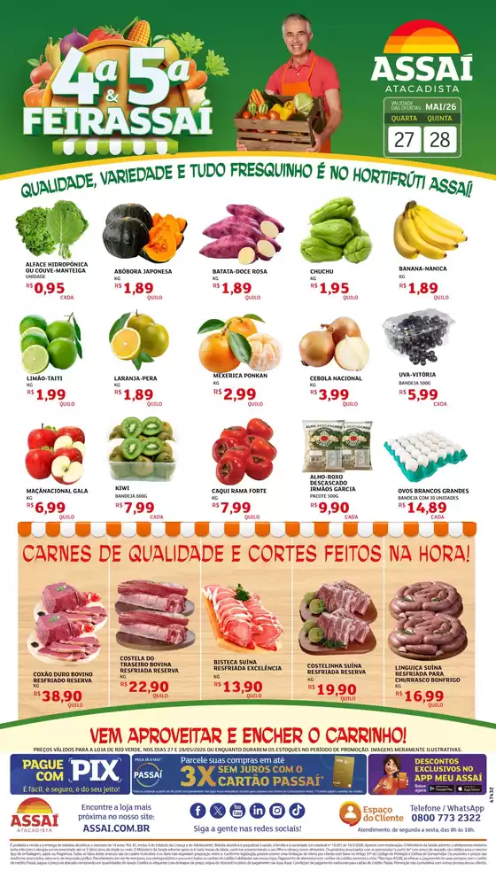 Catálogo Assaí Atacadista | Encarte Assaí Atacadista 47701-21 | 2026-05-27T00:00:00.000Z - 2026-05-28T00:00:00.000Z