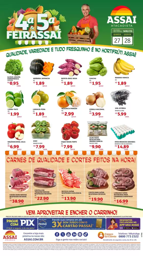 Catálogo Assaí Atacadista | Encarte Assaí Atacadista 47701-19 | 2026-05-27T00:00:00.000Z - 2026-05-28T00:00:00.000Z