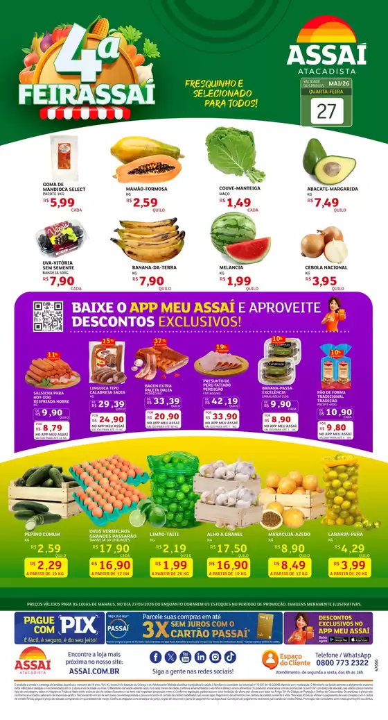 Catálogo Assaí Atacadista em Serra | Encarte Assaí Atacadista 47666-74 | 2026-05-27T00:00:00.000Z - 2026-05-27T00:00:00.000Z
