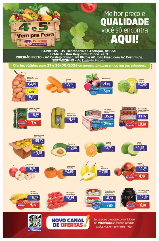 Catálogo Paulistão Atacadista | Ofertas exclusivas e pechinchas | 2026-05-27T00:00:00.000Z - 2026-05-28T00:00:00.000Z