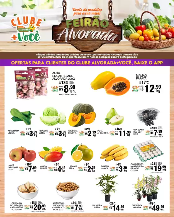 Catálogo Supermercados Alvorada | Melhores ofertas para todos os clientes | 2026-05-26T00:00:00.000Z - 2026-05-27T00:00:00.000Z