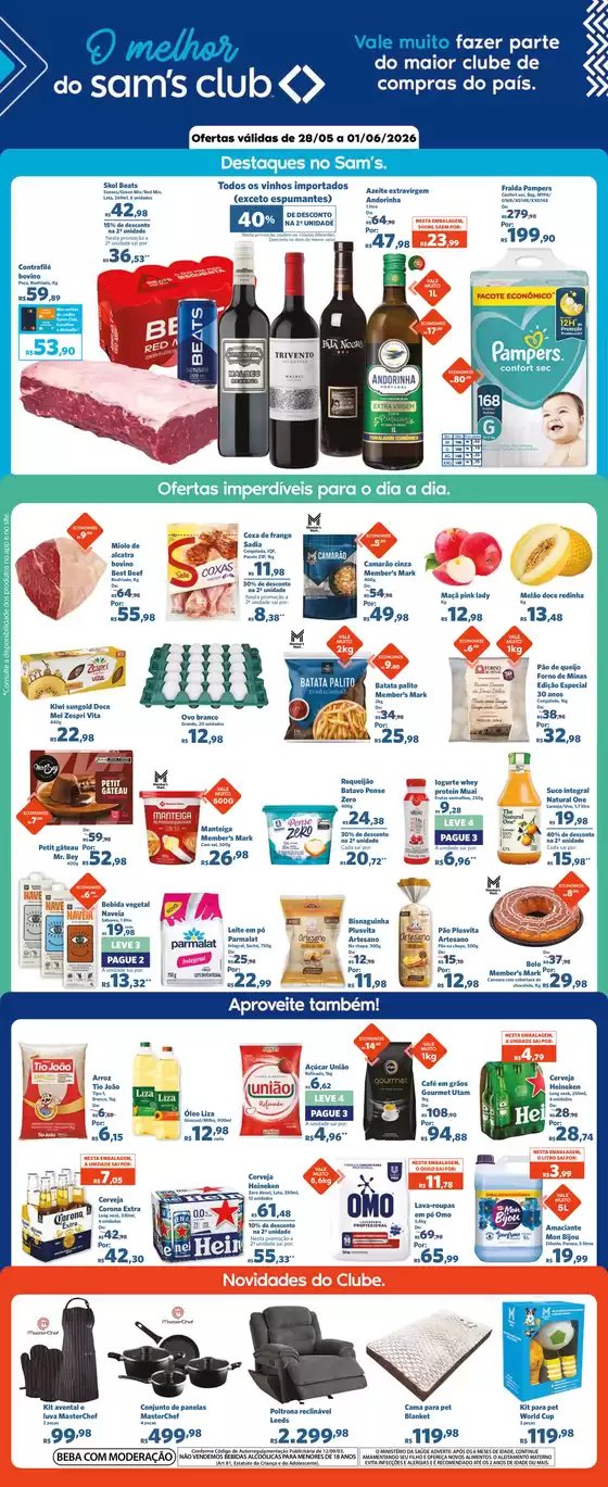 Catálogo Sam's Club | Ofertas especiais atraentes para todos | 2026-05-28T00:00:00.000Z - 2026-06-01T00:00:00.000Z