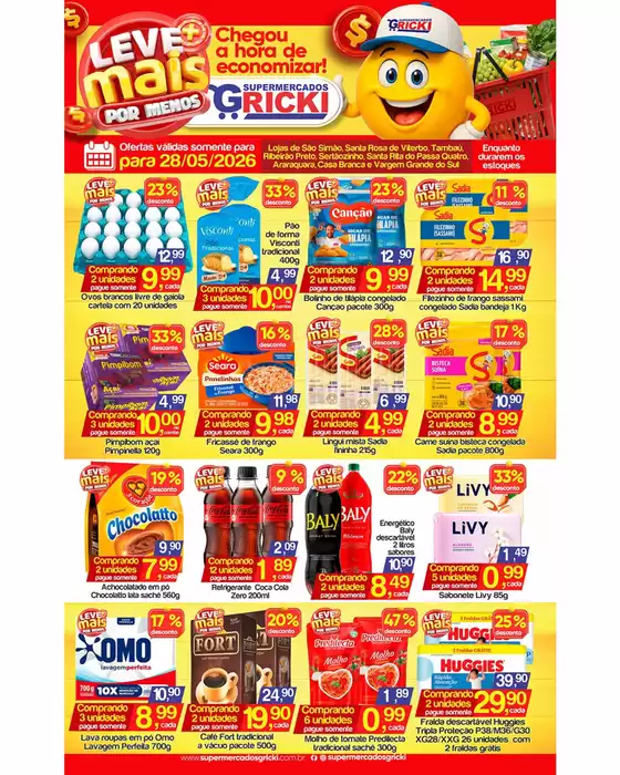 Catálogo Supermercados Gricki | Encarte Supermercados Gricki | 2026-05-28T00:00:00.000Z - 2026-05-28T00:00:00.000Z