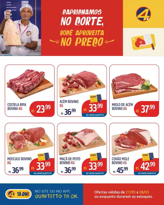Catálogo Quartetto Supermercados | Encarte Quartetto Supermercados | 2026-05-27T00:00:00.000Z - 2026-05-28T00:00:00.000Z