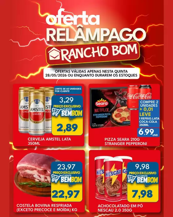 Catálogo Rancho Bom Supermercados | Melhores ofertas para todos os clientes | 2026-05-28T00:00:00.000Z - 2026-05-28T00:00:00.000Z