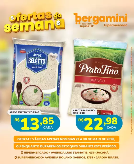 Catálogo Supermercado Bergamini | Ofertas exclusivas | 2026-05-27T00:00:00.000Z - 2026-05-30T00:00:00.000Z