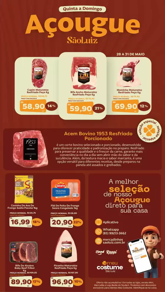 Catálogo Mercadinhos São Luiz | Açougue | 2026-05-28T00:00:00.000Z - 2026-05-31T00:00:00.000Z