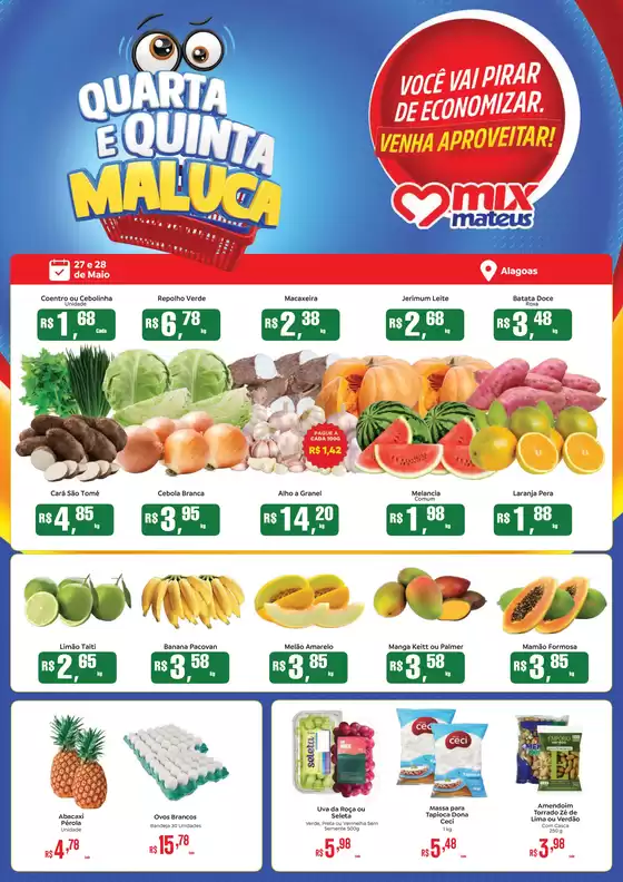 Catálogo Supermercados Mateus | Quarta e quinta maluca | 2026-05-28T00:00:00.000Z - 2026-05-28T00:00:00.000Z