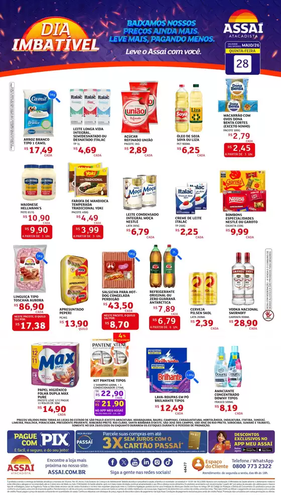 Catálogo Assaí Atacadista | Encarte Assaí Atacadista 46477 | 2026-05-28T00:00:00.000Z - 2026-05-28T00:00:00.000Z