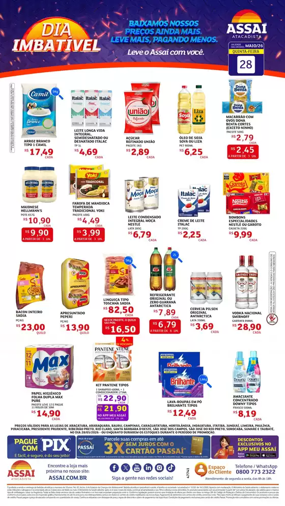 Catálogo Assaí Atacadista | Encarte Assaí Atacadista 47741 | 2026-05-28T00:00:00.000Z - 2026-05-28T00:00:00.000Z