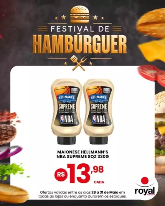 Catálogo Royal Supermercados | Festival de Hambúrguer | 2026-05-28T00:00:00.000Z - 2026-05-31T00:00:00.000Z