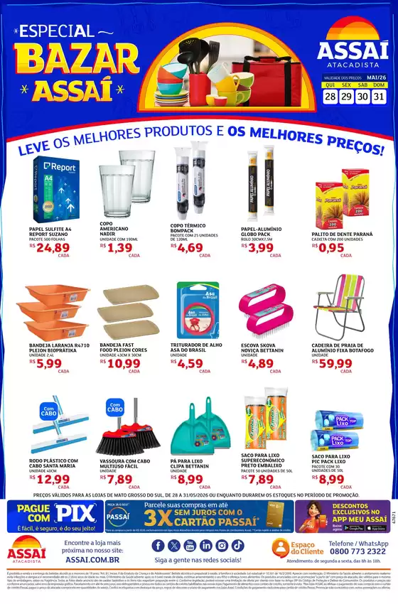 Catálogo Assaí Atacadista | Encarte Assaí Atacadista 47671 | 2026-05-28T00:00:00.000Z - 2026-05-31T00:00:00.000Z