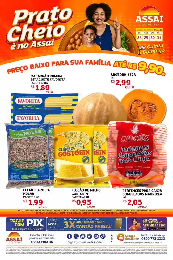 Catálogo Assaí Atacadista | Encarte Assaí Atacadista 46998-778 | 2026-05-28T00:00:00.000Z - 2026-05-31T00:00:00.000Z