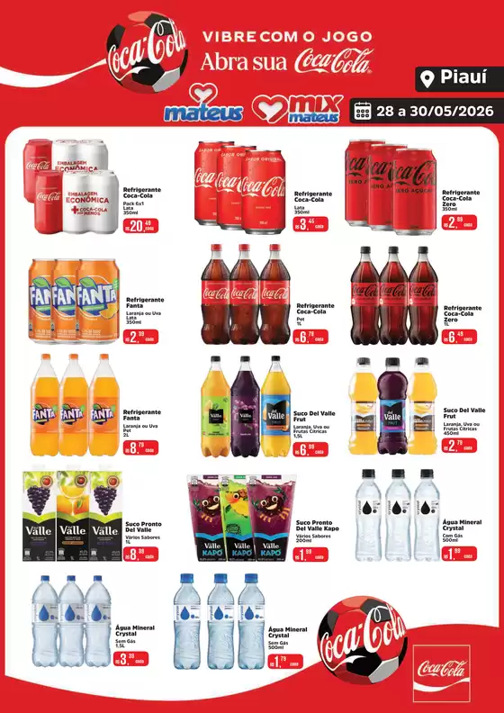 Catálogo Supermercados Mateus em Teresina | Exclusivo coca cola | 2026-05-28T00:00:00.000Z - 2026-05-30T00:00:00.000Z
