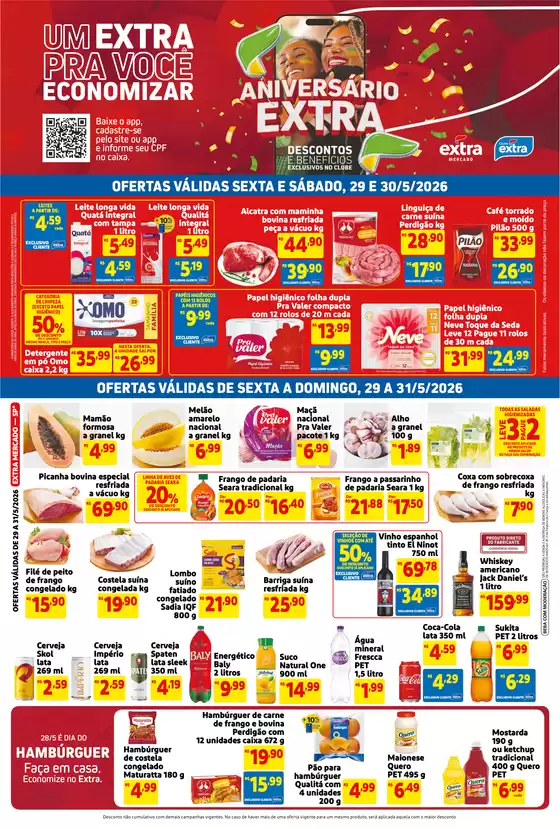 Catálogo Mercado Extra | Folheto Mercado Extra | 2026-05-29T00:00:00.000Z - 2026-05-31T00:00:00.000Z