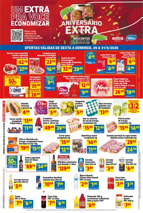 Catálogo Mercado Extra | Ótima oferta para todos os clientes | 2026-05-29T00:00:00.000Z - 2026-05-31T00:00:00.000Z