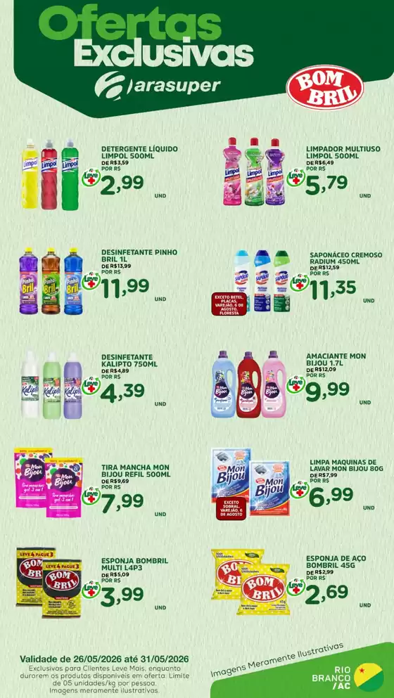 Catálogo Araújo Supermercados | EXCLUSIVA BOMBRIL | 2026-05-26T00:00:00.000Z - 2026-05-31T00:00:00.000Z