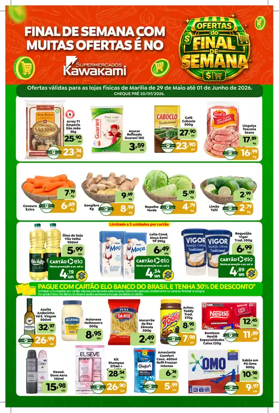 Catálogo Supermercados Kawakami | Ofertas - Marília | 2026-05-29T00:00:00.000Z - 2026-06-01T00:00:00.000Z