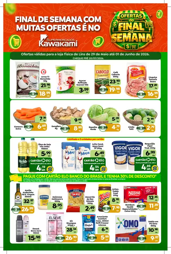 Catálogo Supermercados Kawakami | Ofertas - Lins | 2026-05-29T00:00:00.000Z - 2026-06-01T00:00:00.000Z
