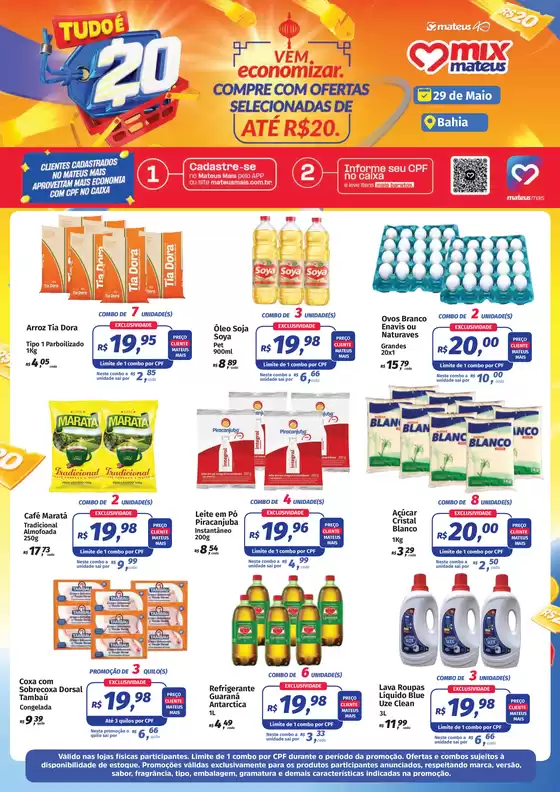 Catálogo Supermercados Mateus | Tudo é 20 | 2026-05-29T00:00:00.000Z - 2026-05-29T00:00:00.000Z