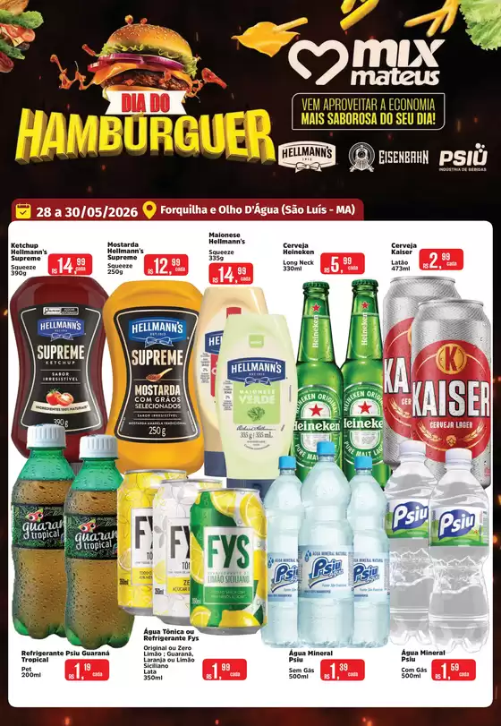 Catálogo Supermercados Mateus | Dia do hamburguer | 2026-05-29T00:00:00.000Z - 2026-05-30T00:00:00.000Z