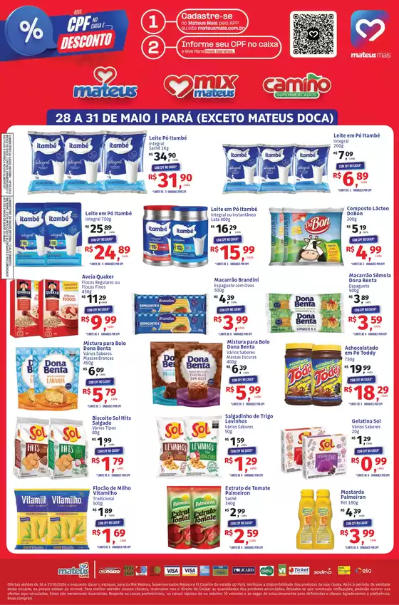 Catálogo Supermercados Mateus | App Mateus | 2026-05-29T00:00:00.000Z - 2026-05-31T00:00:00.000Z