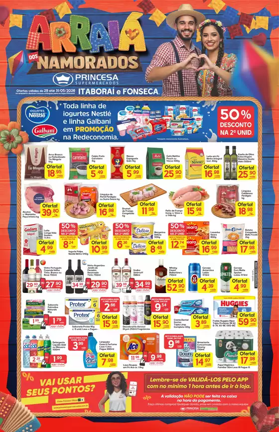 Catálogo Princesa Supermercados | Arraiá dos Namorados - 29 a 31/05 | 2026-05-29T00:00:00.000Z - 2026-05-31T00:00:00.000Z