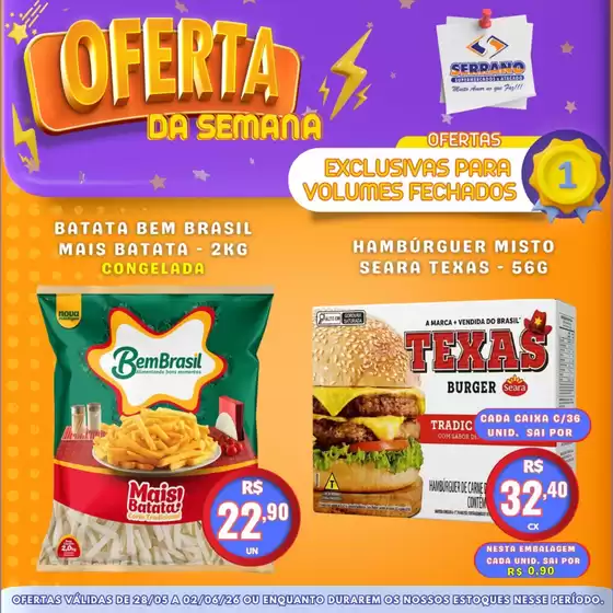 Catálogo Serrano Supermercado | Pechinchas e ofertas atuais | 2026-05-28T00:00:00.000Z - 2026-06-02T00:00:00.000Z